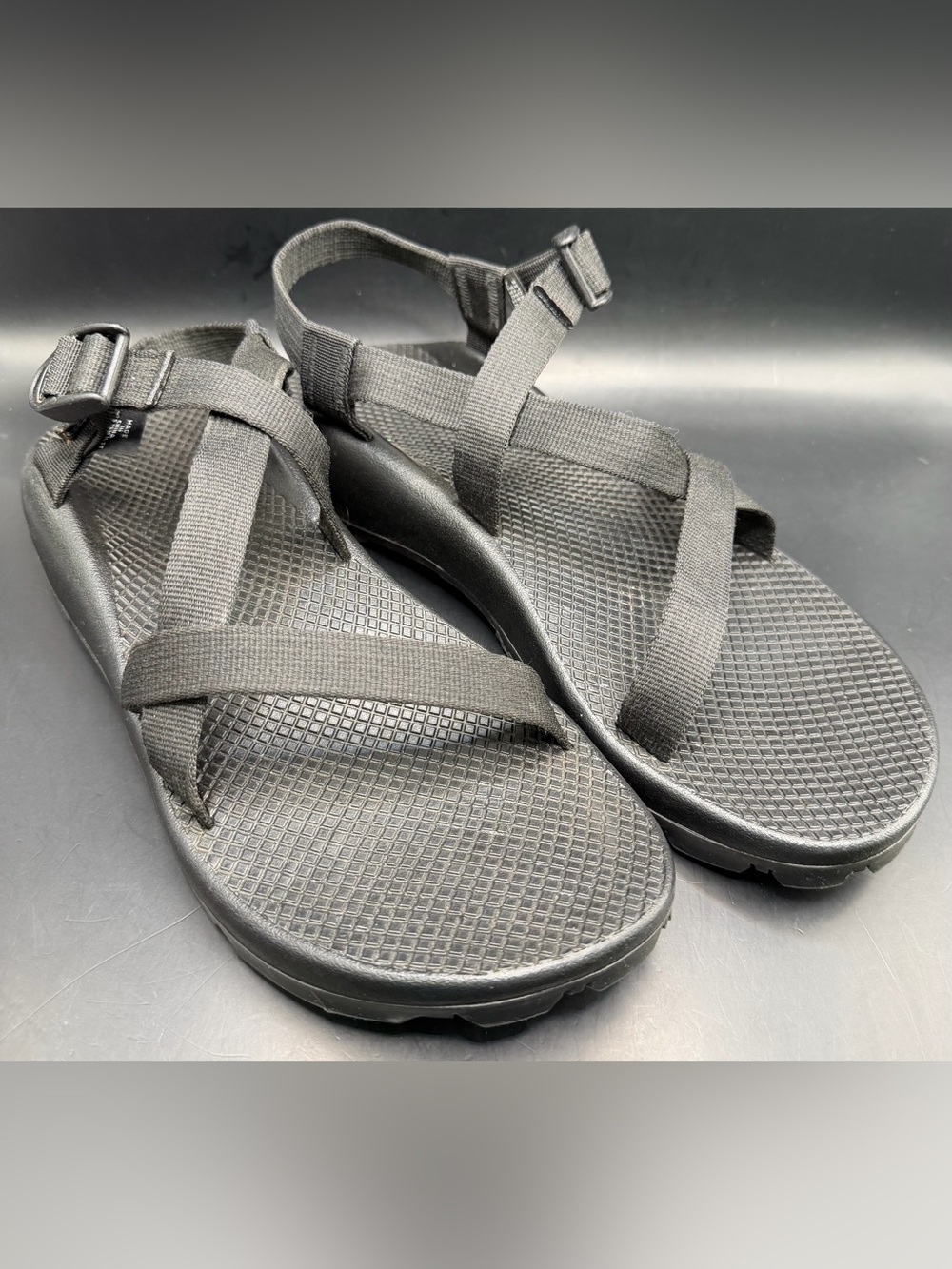 Chaco- Women’s All-Black‎ Strappy Outdoor Sandals, Size:12